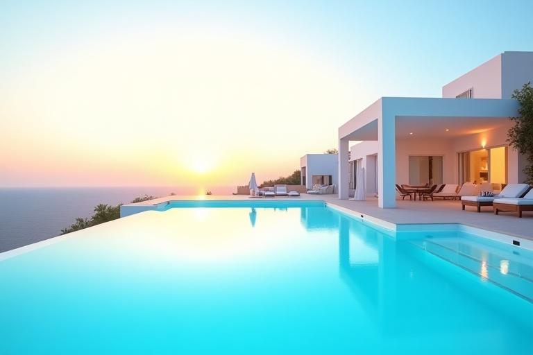 Πολυτελής βίλα με πισίνα και θέα στη θάλασσα στην Κρήτη, κατάλληλη για βραχυχρόνιες διακοπές